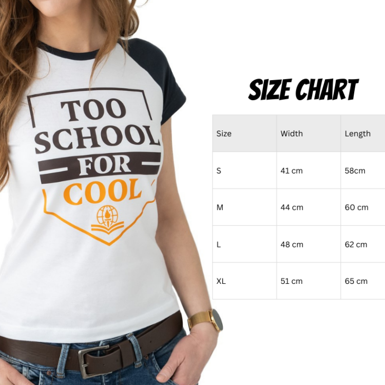 “Too School for Cool” women's T-shirt