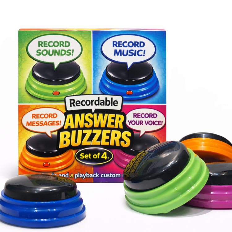 Sound recording buzzers (Set of four)
