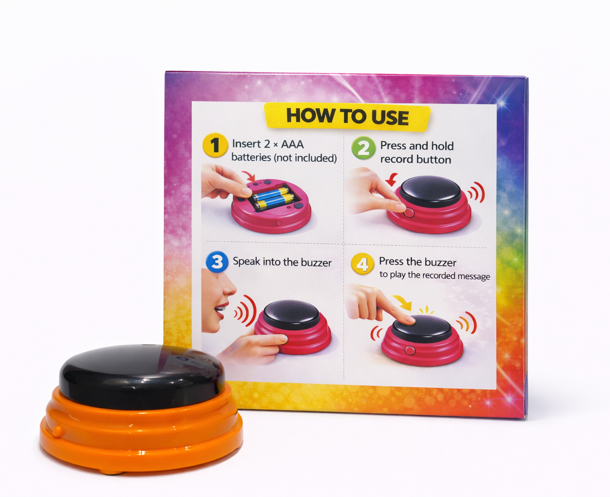 Sound recording buzzers (Set of four) - Image 2