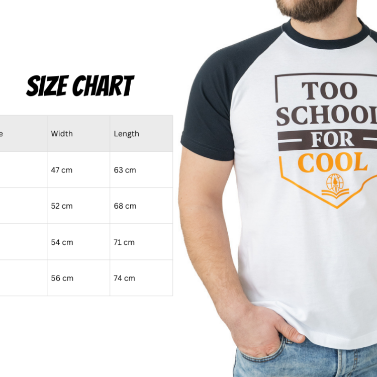 “Too School for Cool” men's T-shirt