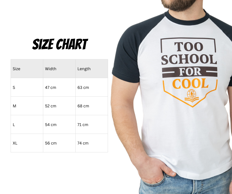“Too School for Cool” men's T-shirt