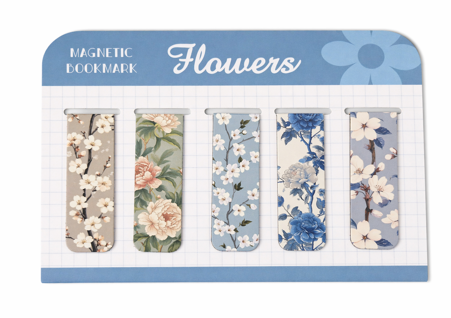 Magnetic bookmarks, set of 5