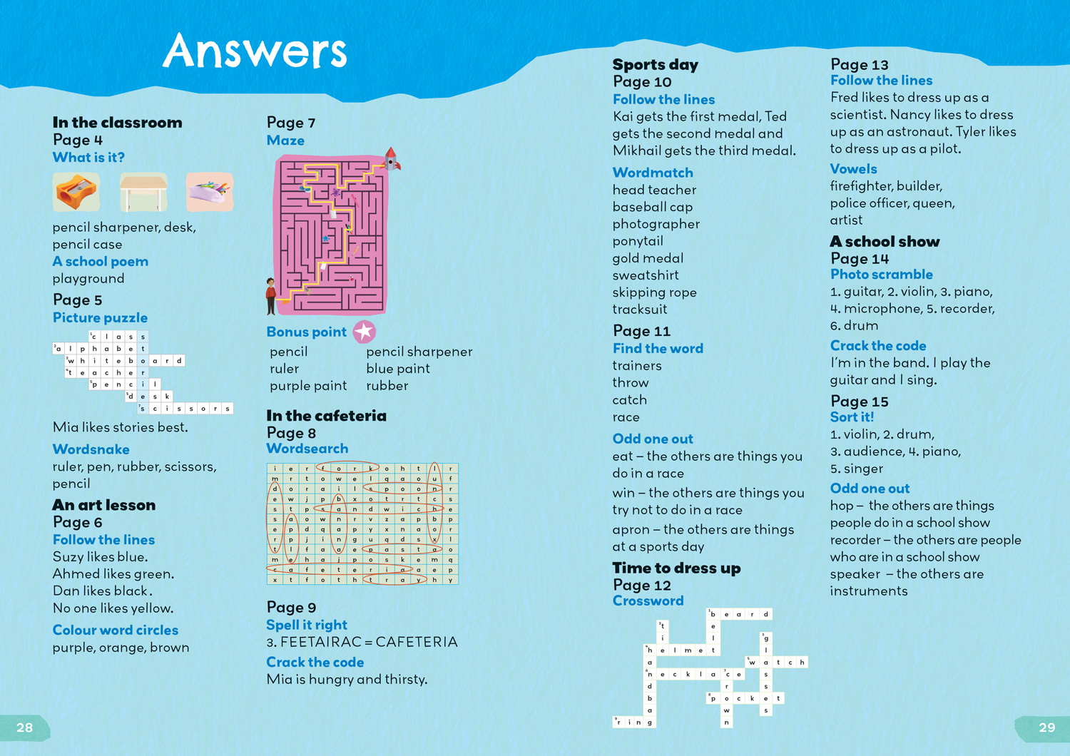 Collins 1000 English Words Activity Book: At school - Image 5