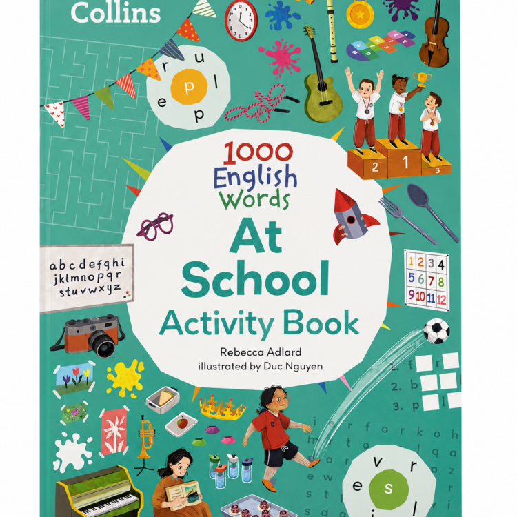 Collins 1000 English Words Activity Book: At school
